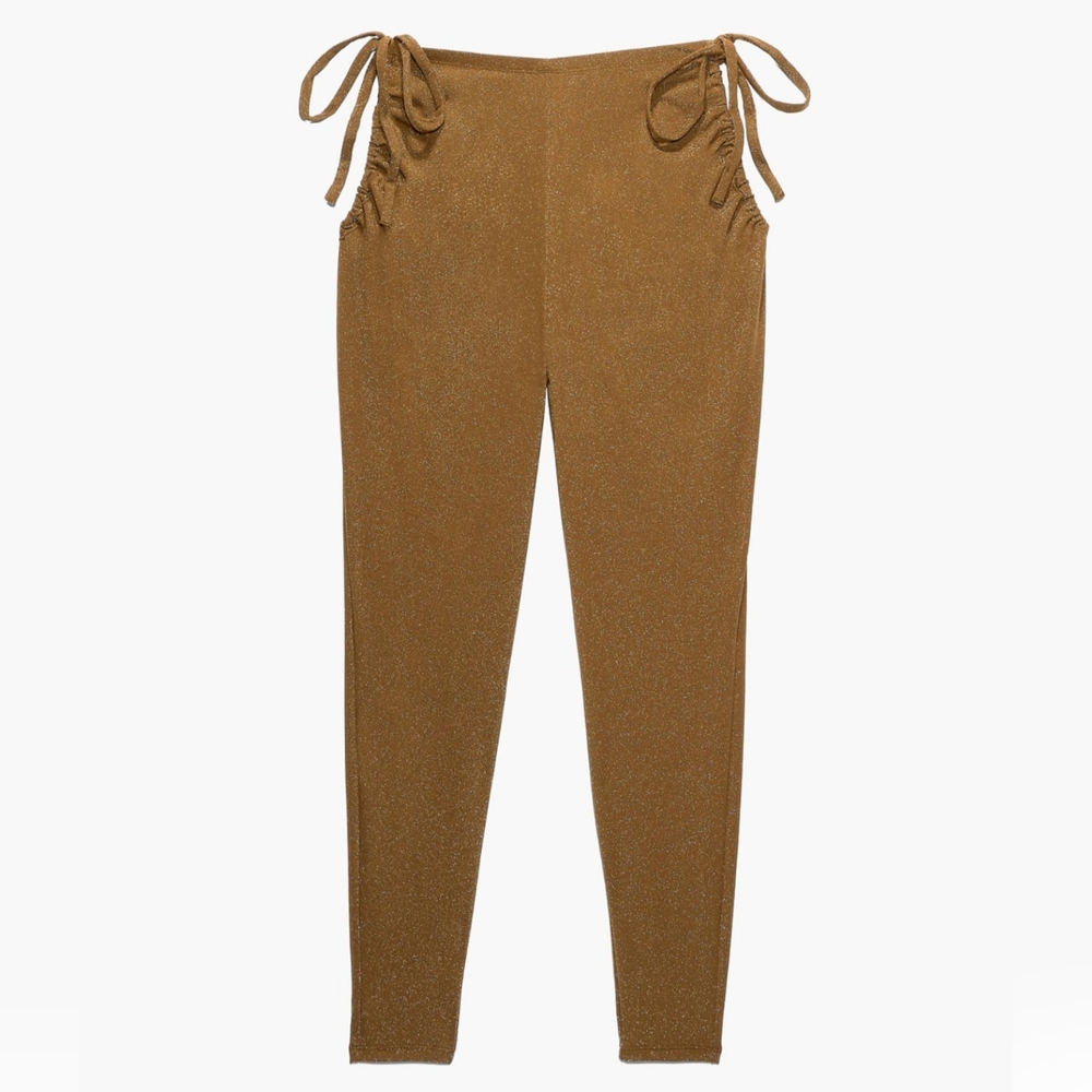Savage X Fenty Sleep and Shine Cut-Out Pants in Military Olive Green, Si…